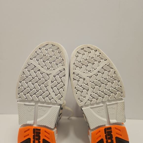 Converse CPX70 High Top Zebra Print Women’s 6.5 Black White Orange Shoes - Picture 7 of 10